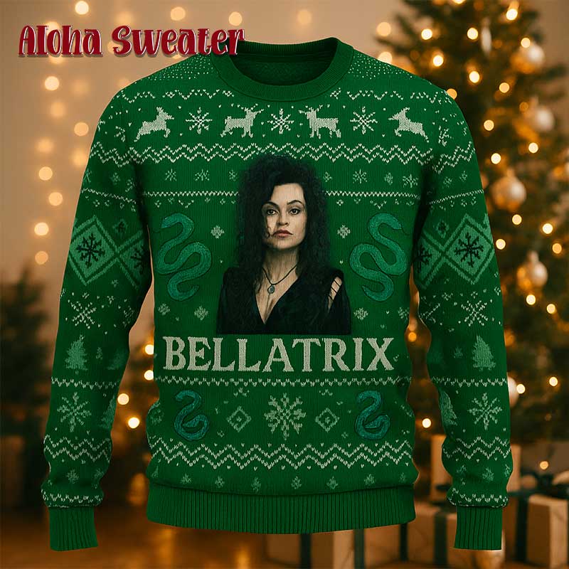 Bellatrix Lestrange From Slytherin Harry Potter Ugly Christmas Sweater