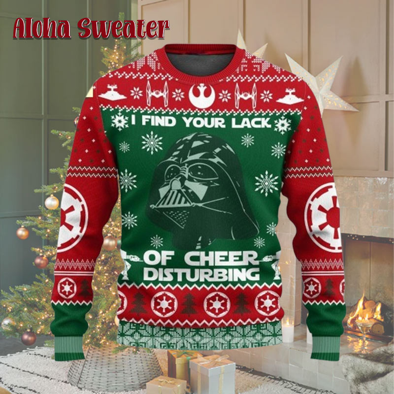 Darth Vader Light Up Christmas Star Wars Ugly Christmas Sweater