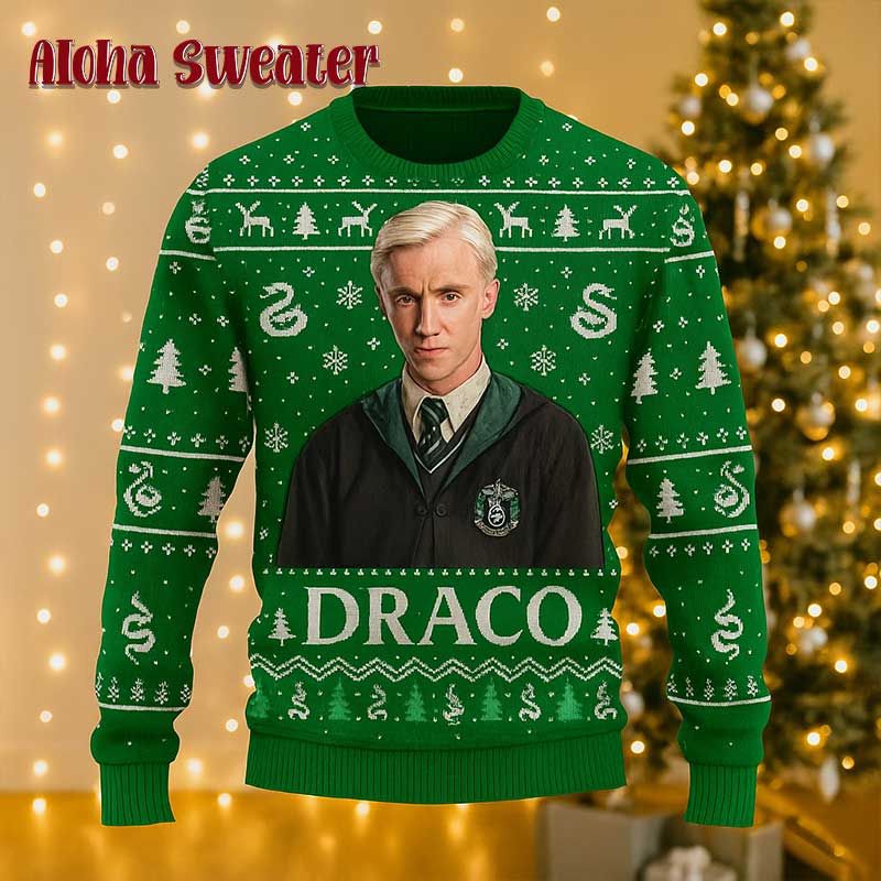 Draco Malfoy Harry Potter Ugly Christmas Sweater