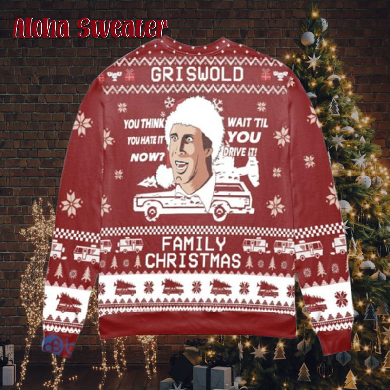 Family National Lampoon Griswold Vacation Ugly Christmas Sweater