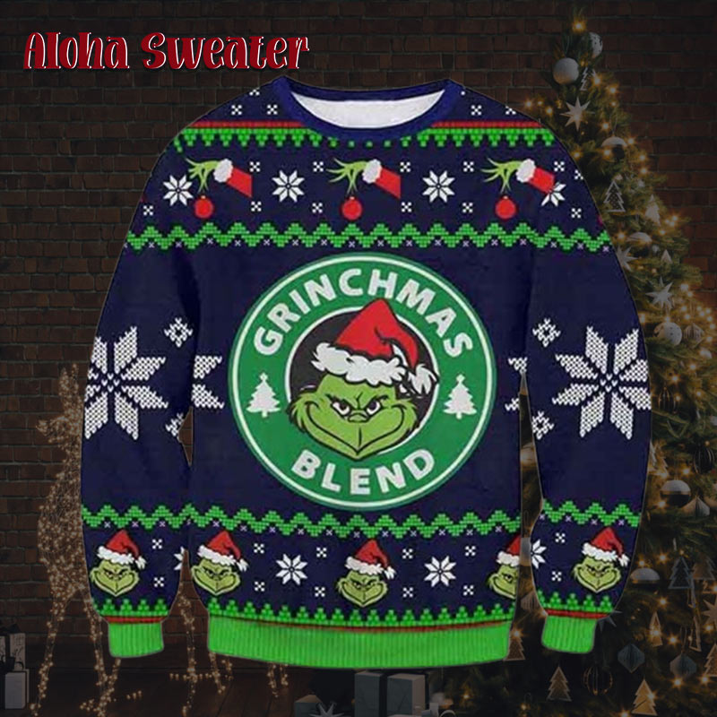 Grinch Grinchmas Blend Starbucks Ugly Christmas Sweater