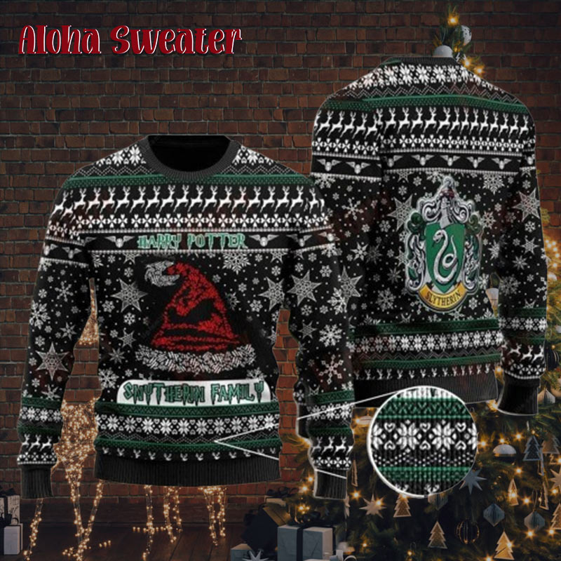Harry Potter Christmas Clearance Holiday Pattern Ugly Christmas Sweater