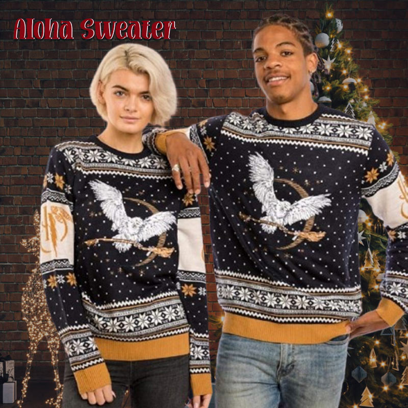 Harry Potter Hedwig The Owl Ugly Christmas Sweater