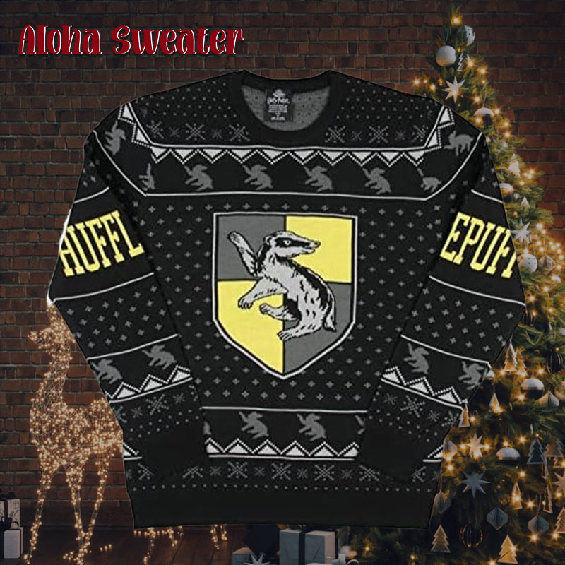 Harry Potter Men’s House Crests Ugly Christmas Sweater