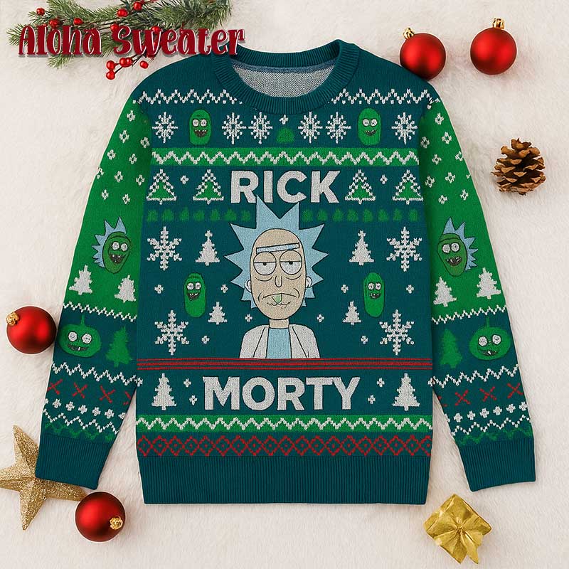 I’m Tired Of This Rick And Morty Ugly Christmas Sweater