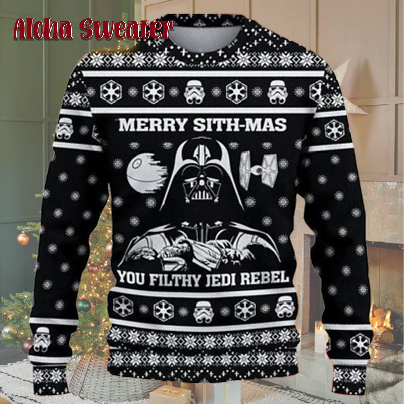 Jolly It Is Star Wars Yoda Ugly Christmas Sweater