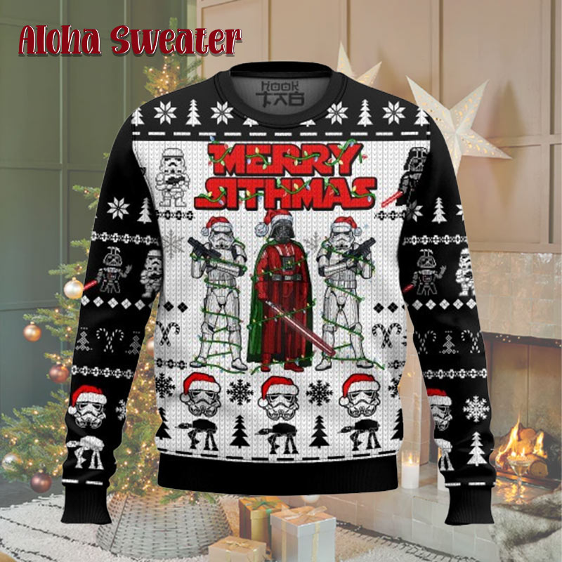 Merry Sithmas Stormtrooper Darth Vader Star Wars Ugly Christmas Sweater