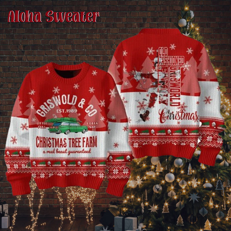 National Lampoon Christmas Vacation Old Fashioned Griswold Ugly Christmas Sweater