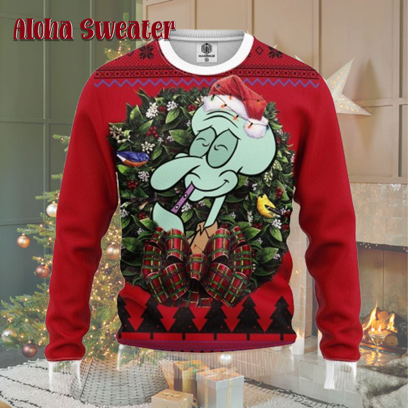 Nr Plankton Santa Spongebob Christmas Ugly Christmas Sweater