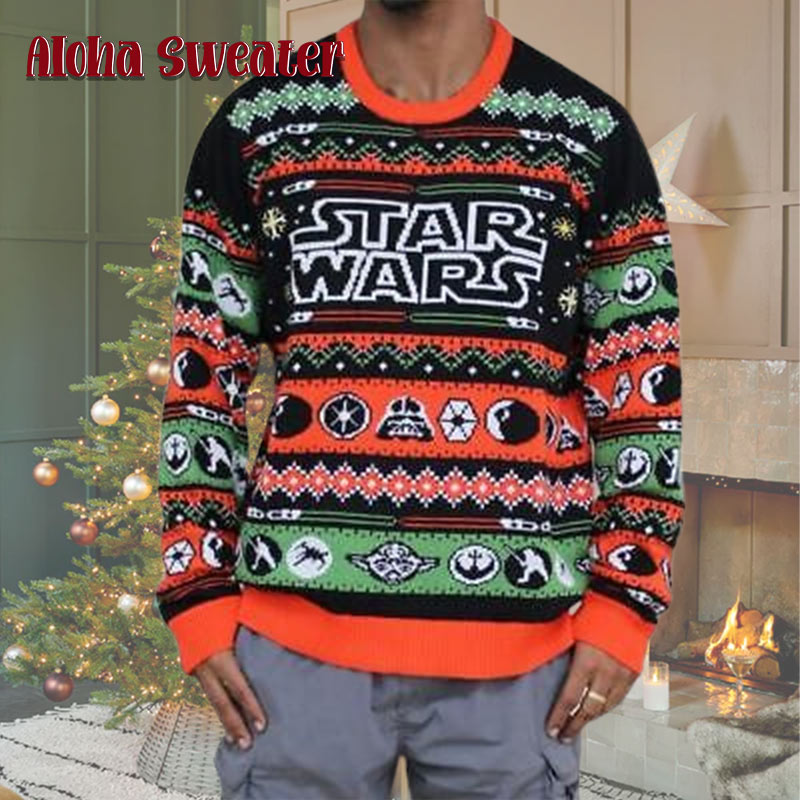 Star Wars Space Icons Ugly Christmas Sweater