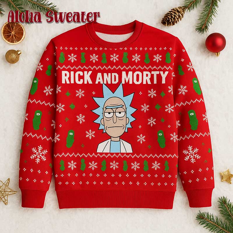 The Doctor Rick And Morty Ugly Christmas Sweater