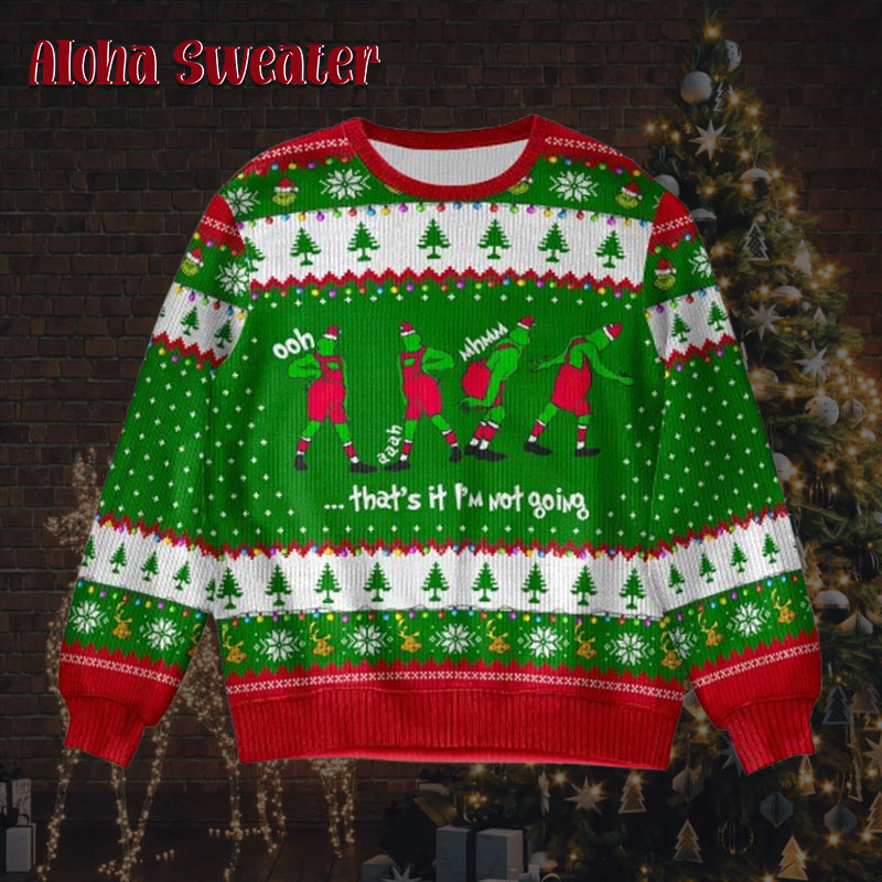 Too Much For Christmas Grinch Grinchmas Ugly Christmas Sweater