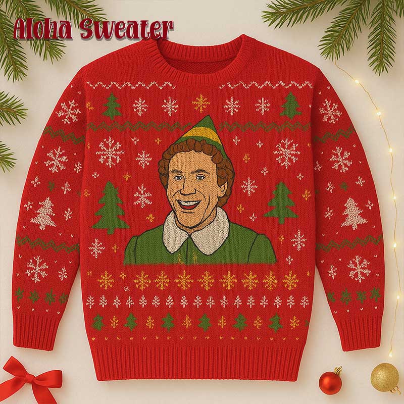 Always Remember Smiling Buddy The Elf Ugly Christmas Sweater