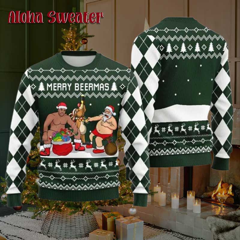 Barry Wood Barry Wood I Have A Big Package Ugly Christmas Sweater