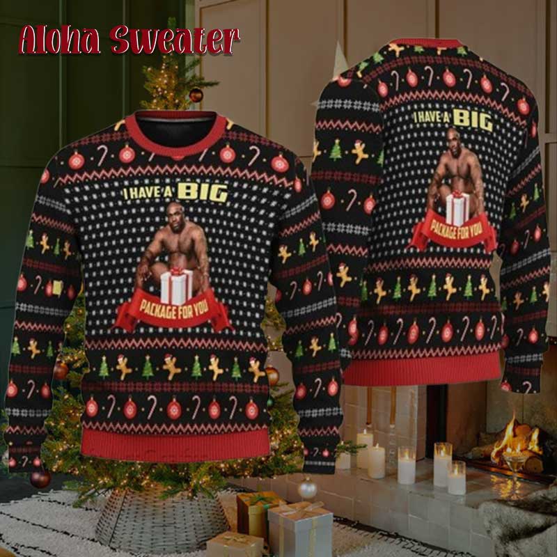 Barry Wood Have A Big Package For You Ugly Christmas Sweater