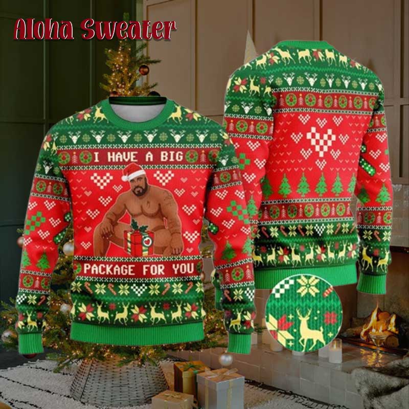Big Dick Energy Barry Wood Meme Ugly Christmas Sweater