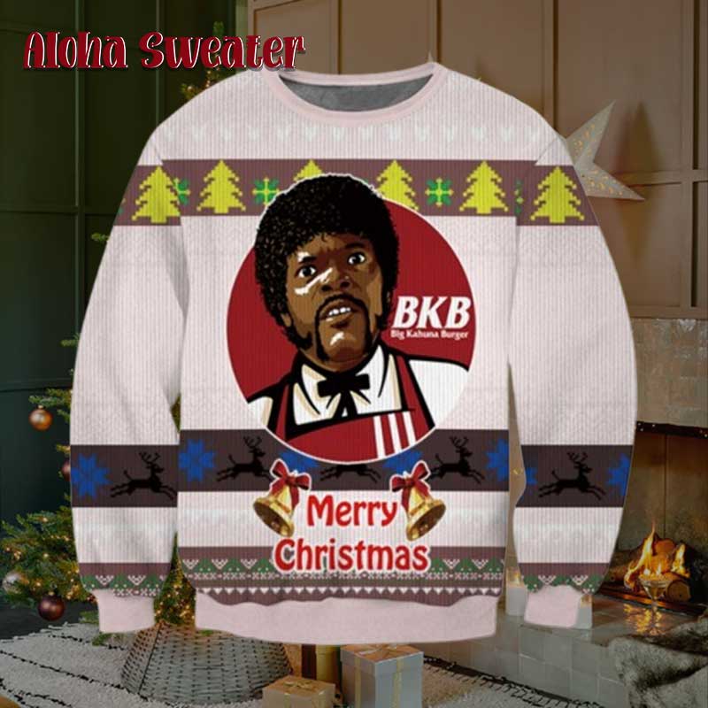 Big Big Kahuna Burger Pulp Fiction Ugly Christmas Sweater