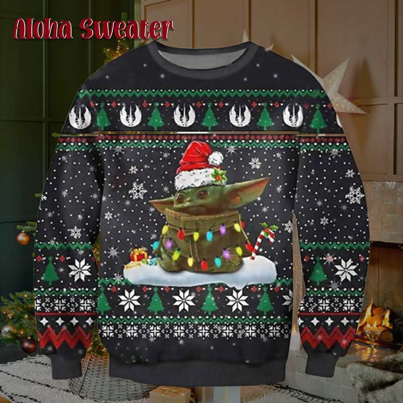 Cute Baby Yoda Star Wars Ugly Christmas Sweater