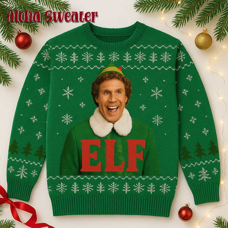 Guess Who Miss The Eve Buddy The Elf Ugly Christmas Sweater