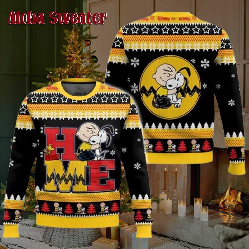 Halloween Charlie Brown And Snoopy Ugly Christmas Sweater