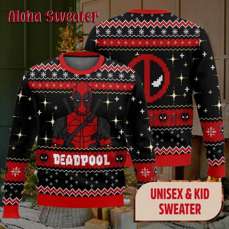 I Want To Be A Nice Person Deadpool Ugly Christmas Sweater