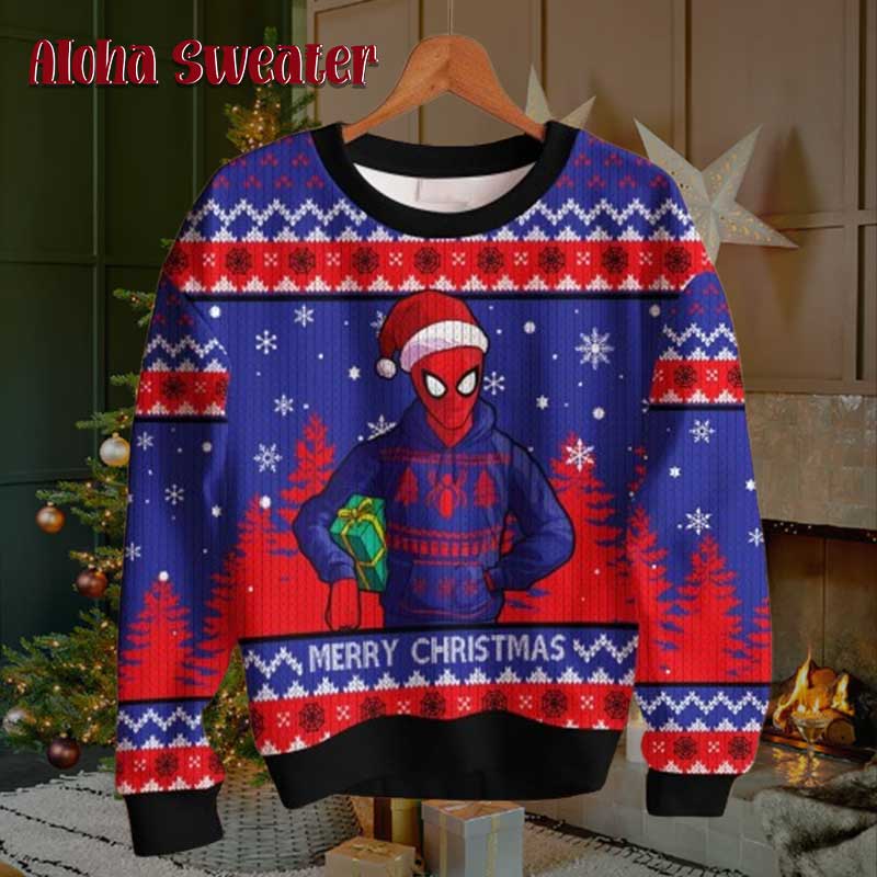 I Like Christmas Shirt Spider Man Ugly Christmas Sweater
