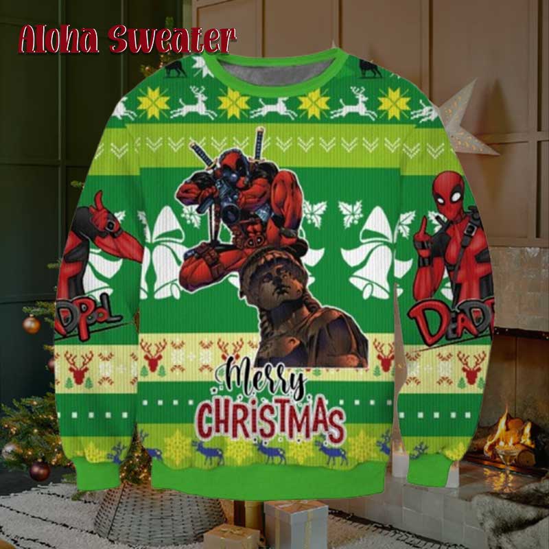 I’m Aiming At You Go To Hell Deadpool Ugly Christmas Sweater
