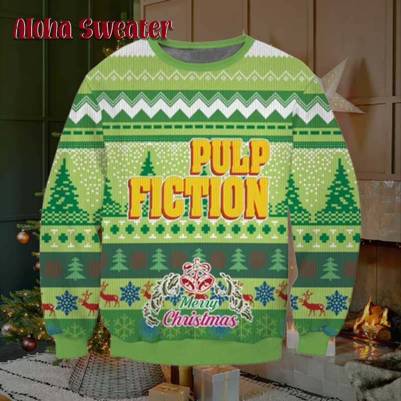 Logo Jack Rabbit Shirt Pulp Fiction Ugly Christmas Sweater