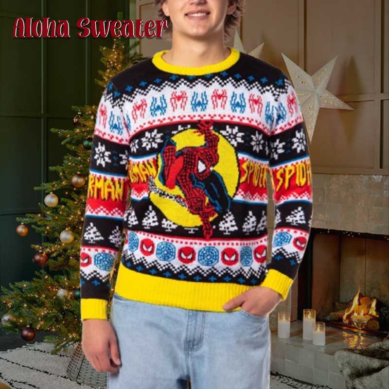 Marvel Spider Man Ugly Christmas Sweater
