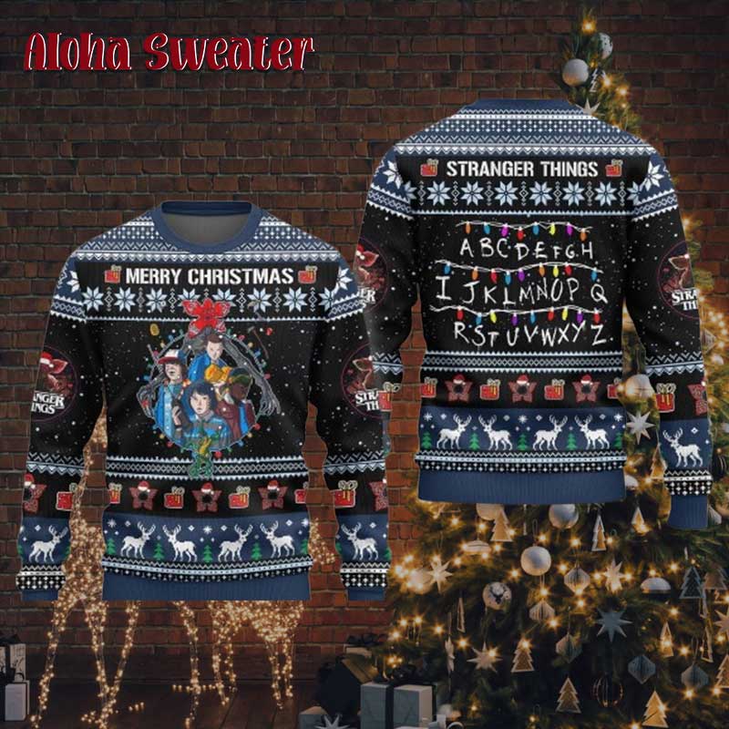 Merry Strangemas From Stranger Things Ugly Christmas Sweater