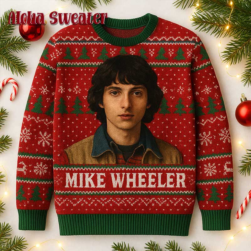 Mike Wheeler Stranger Things Ugly Christmas Sweater