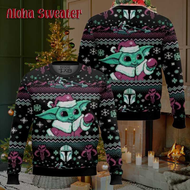 My First Christmas Baby Yoda Ugly Christmas Sweater