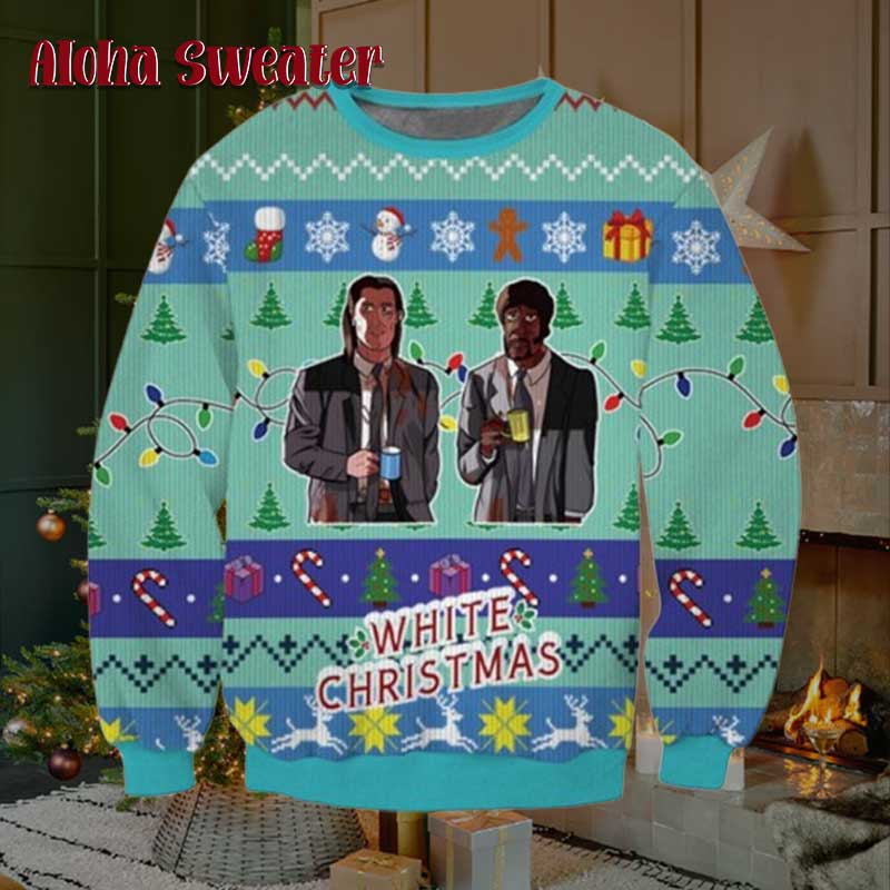 Pulp Fiction Vincent Classic Scene Ugly Christmas Sweater