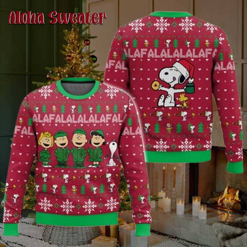 Singing Snoopy And Friend Ugly Christmas Sweater