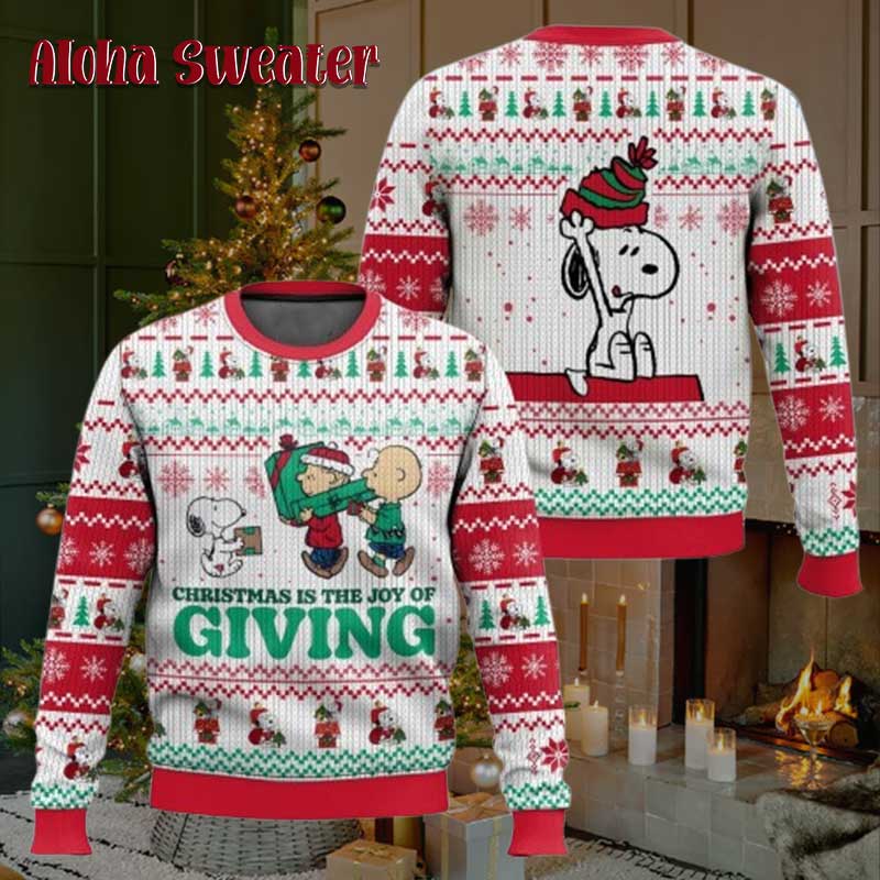 Snoopy Christmas Is The Joy Ugly Christmas Sweater