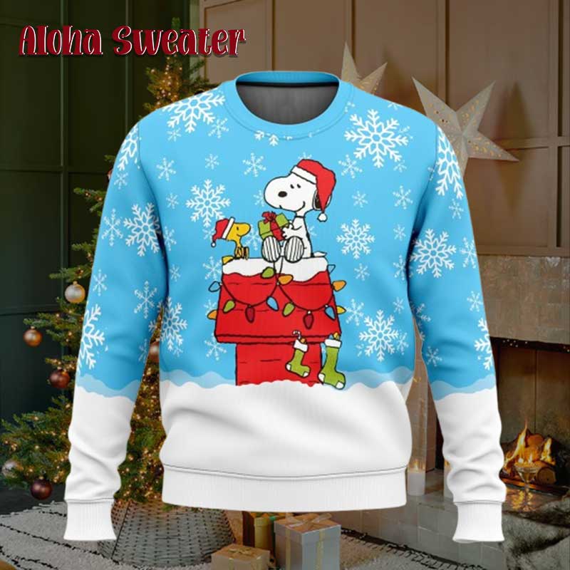 Snowy Snoopy Ugly Christmas Sweater