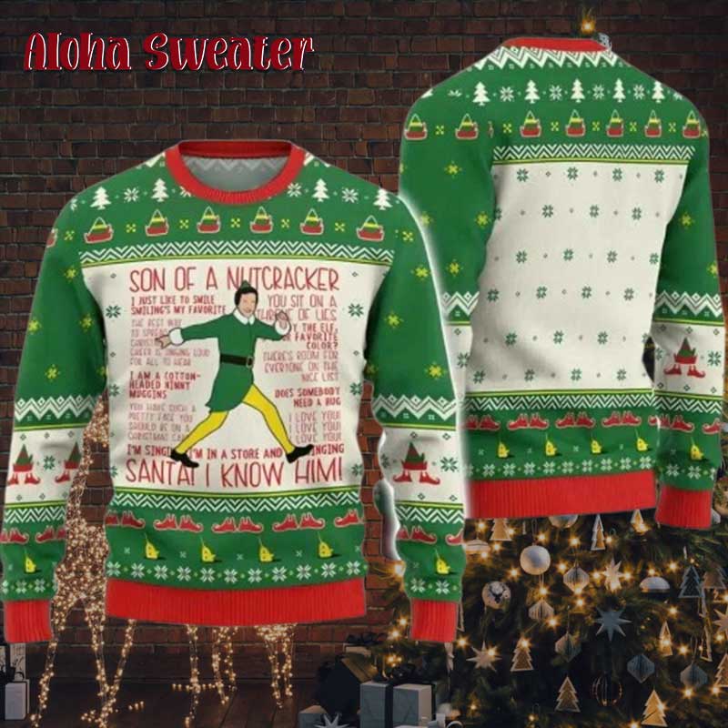 Son Of The Nutcracker Buddy Elf Ugly Christmas Sweater
