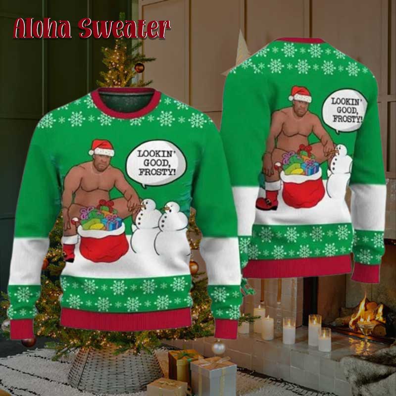 Surprising Frosty Barry Wood Ugly Christmas Sweater