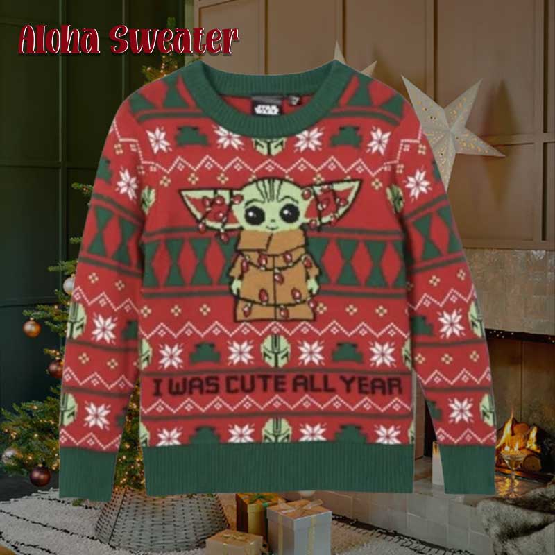 The Mandalorian Baby Yoda The Child Ugly Christmas Sweater