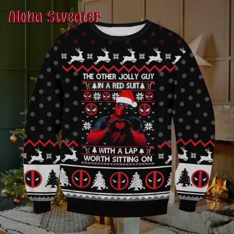 The Other Jolly Guy Deadpool Ugly Christmas Sweater