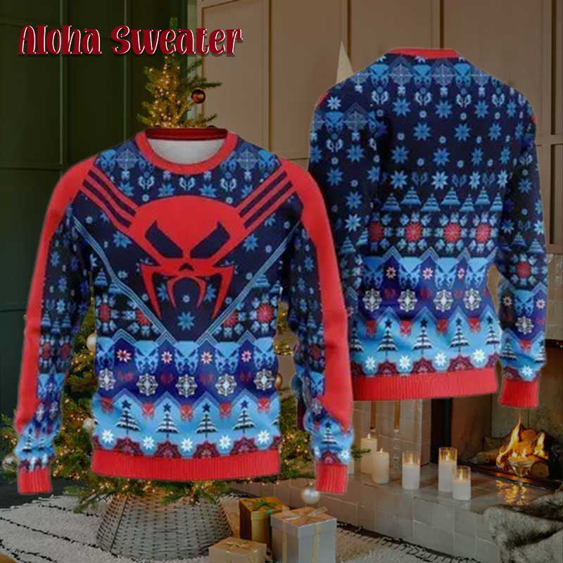 The Red Mask Spider Man Ugly Christmas Sweater