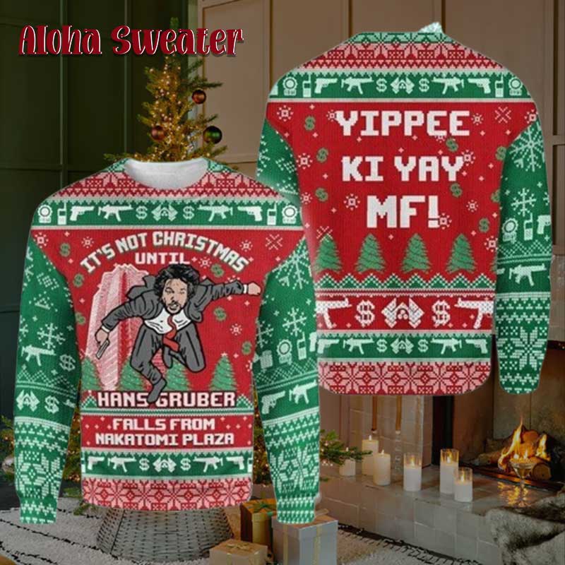 2021 Die Hard Nakatomi Plaza Ugly Sweater