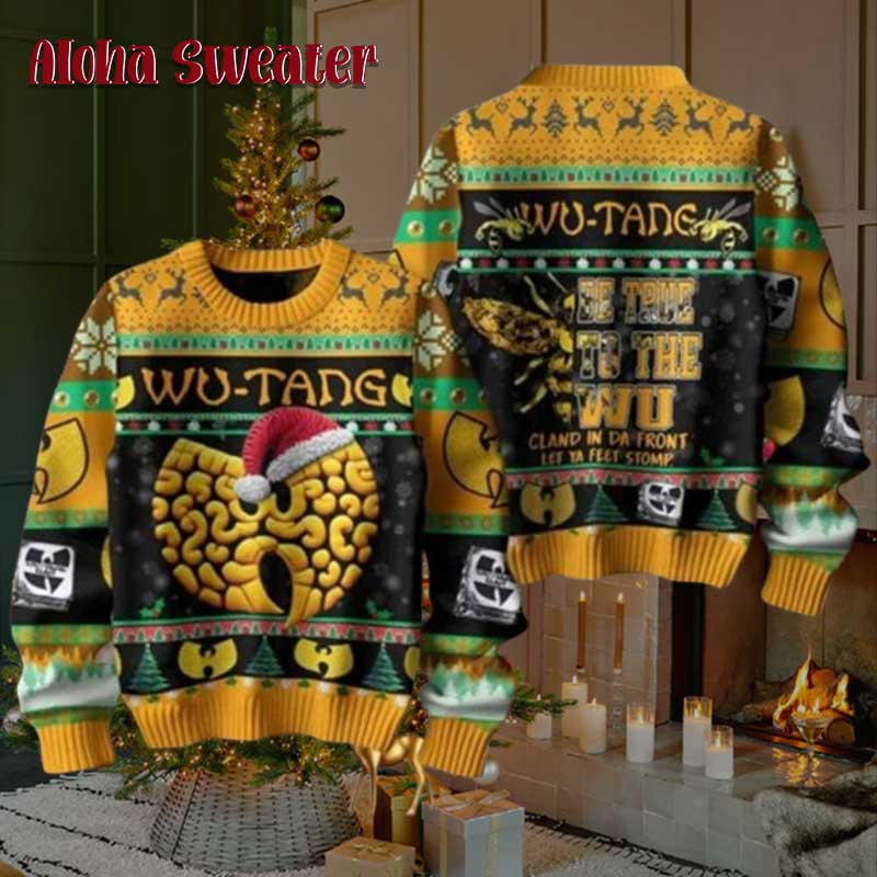 Aesthetic Design Wu Tang Clan Ugly Christmas Sweater