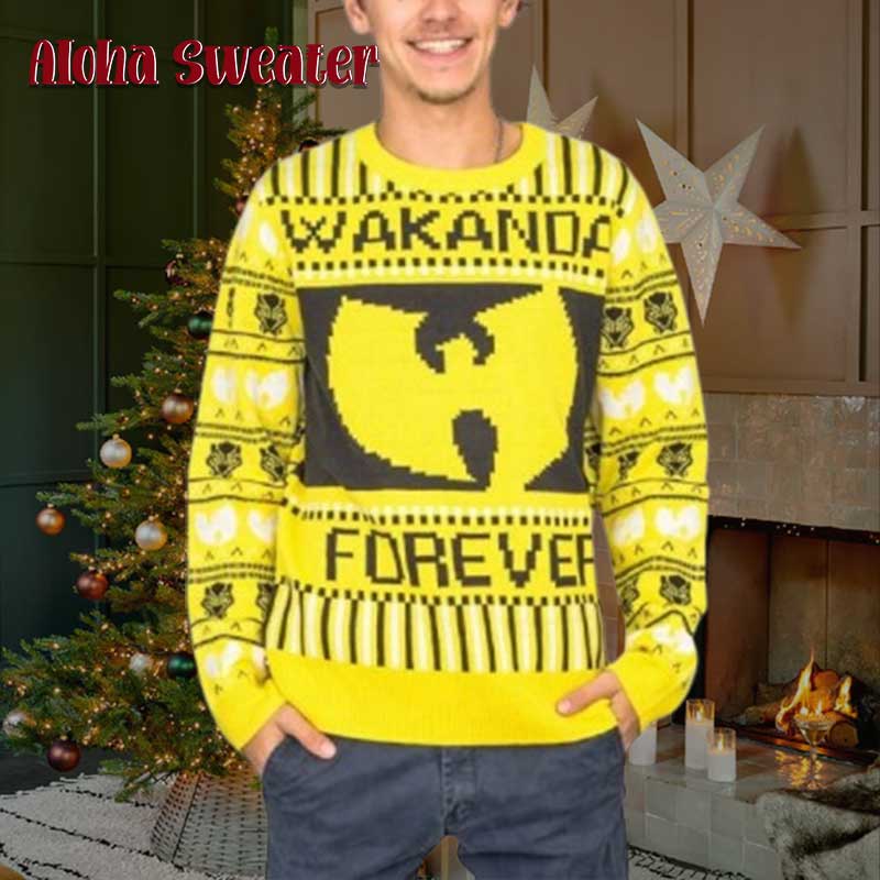 Black Panther Wu Tang Ugly Christmas Sweater