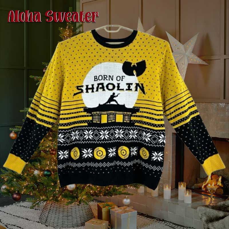 Born Of Shaolin Wu Tang Clan Ugly Christmas Sweater