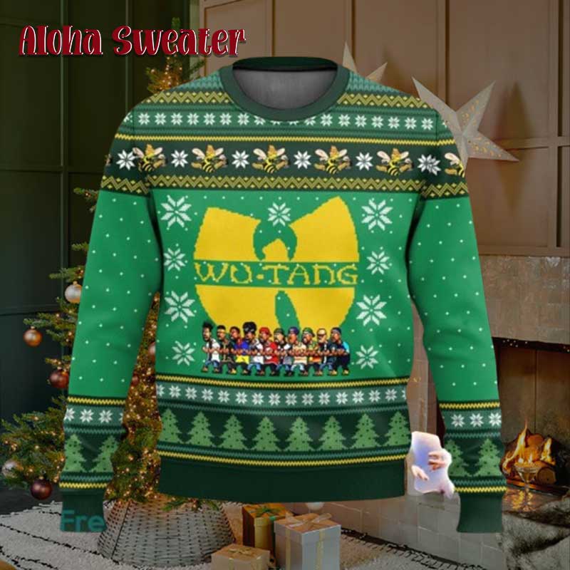 Chibi Members Art Wu Tang Clan Ugly Christmas Sweater