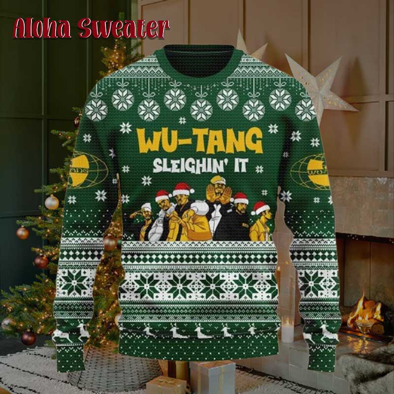 Custom Name Music Band Wu Tang Clan Ugly Christmas Sweater