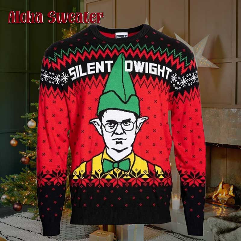 Dunder Mifflin The Office Elf Ugly Christmas Sweater