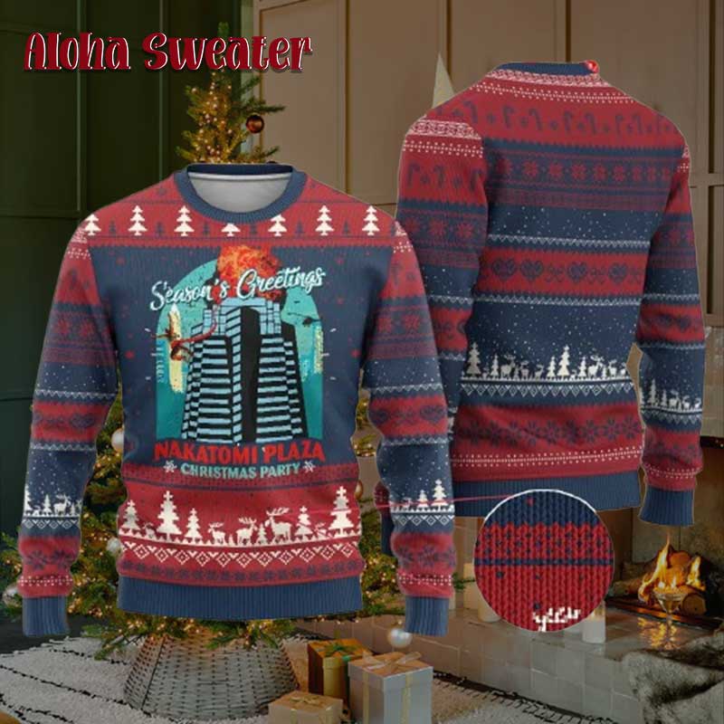 Funny Nakatomi Plaza Season Ugly Sweater