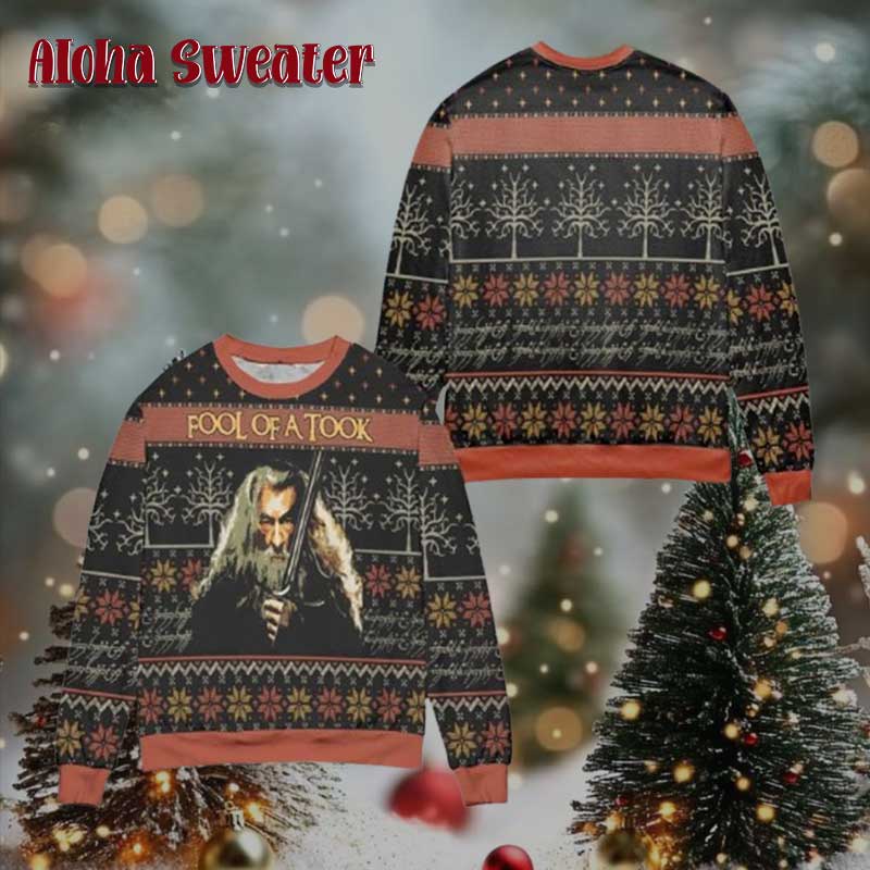 Gandalf Lord Of The Rings Fool Of A Took Ugly Christmas Sweater